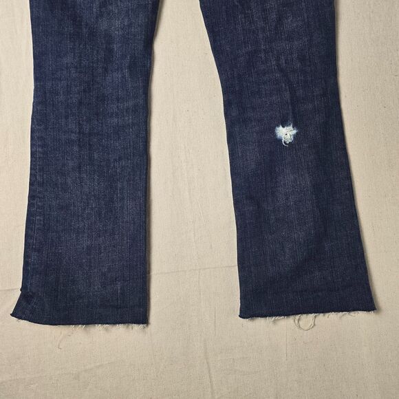 GAP 1969 Vintage Boot Cut Stretch Jeans - Women’s Size 2R, Dark Wash, Distressed - Picture 13 of 16